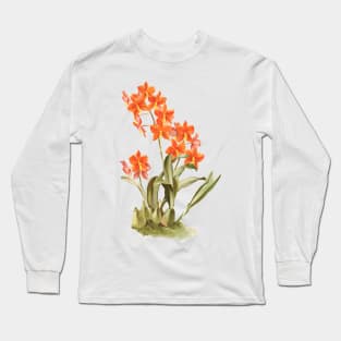 Impressive Orange Manuelitos Orchid Long Sleeve T-Shirt